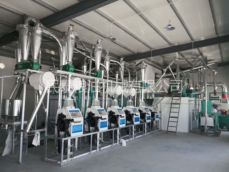 陜西白水縣20噸面粉機成套設備